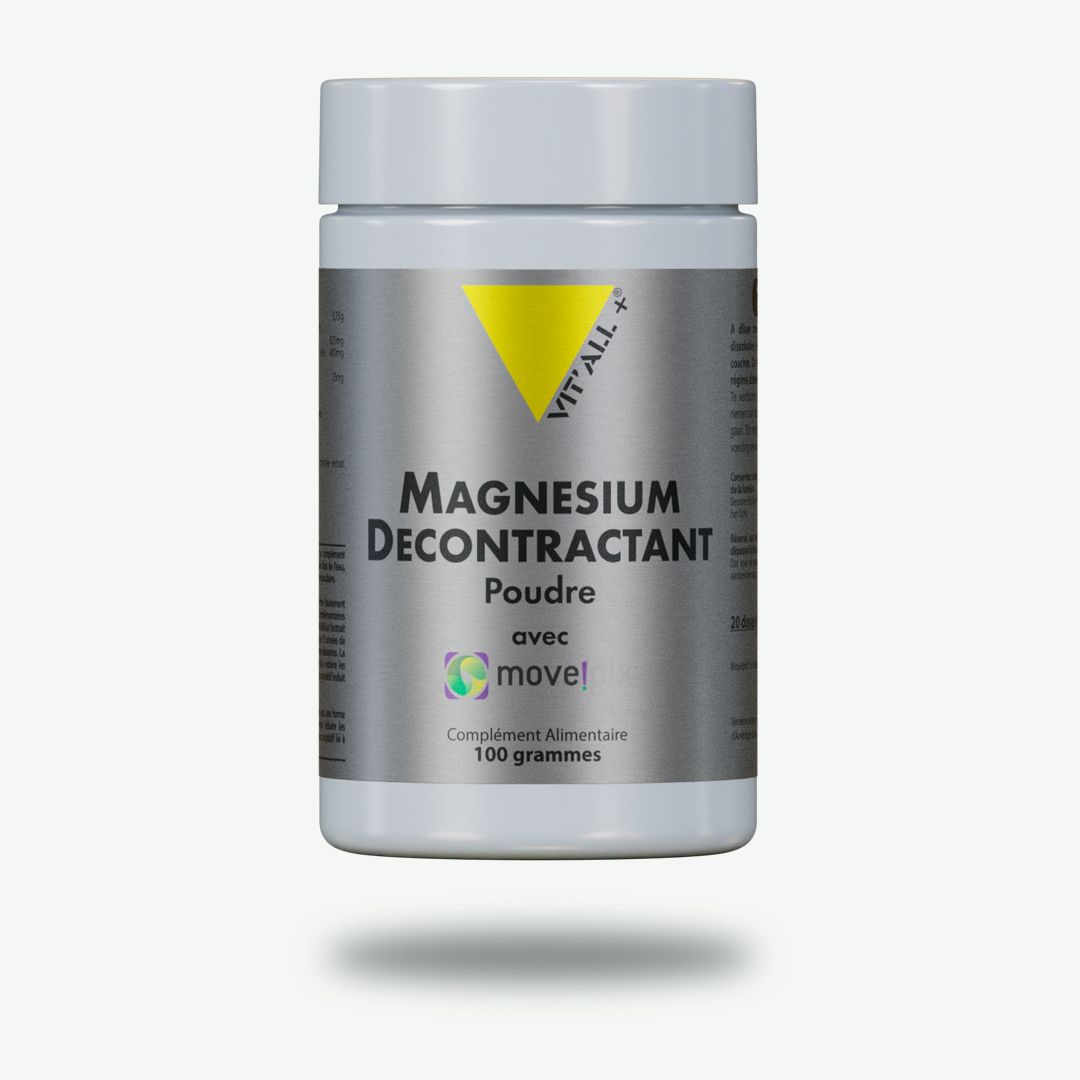 Magnésium Décontractant poudre de VIT'ALL+ labellisé Botani+