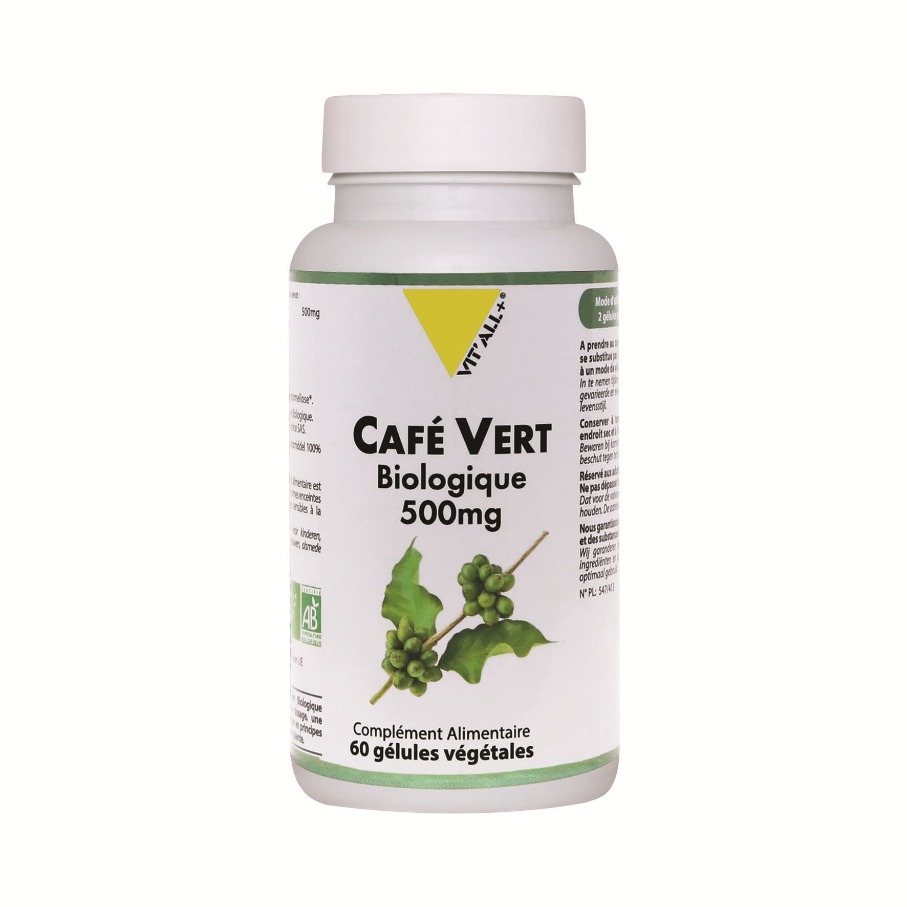Café Vert Bio VIT'ALL+ labellisé Botani+
