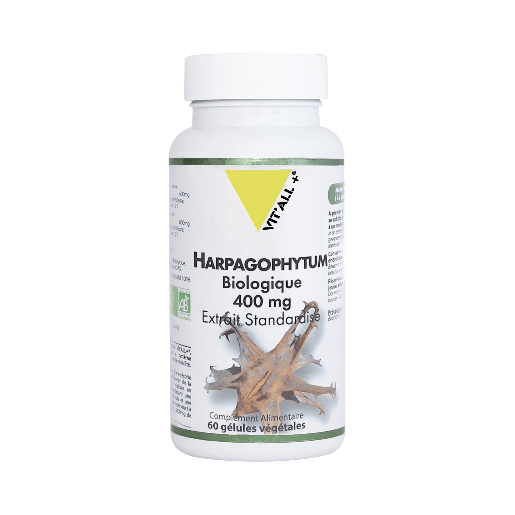 VIT'ALL+ HARPAGOPHYTUM BIO 400mg Extrait Standardisé validé Botani+