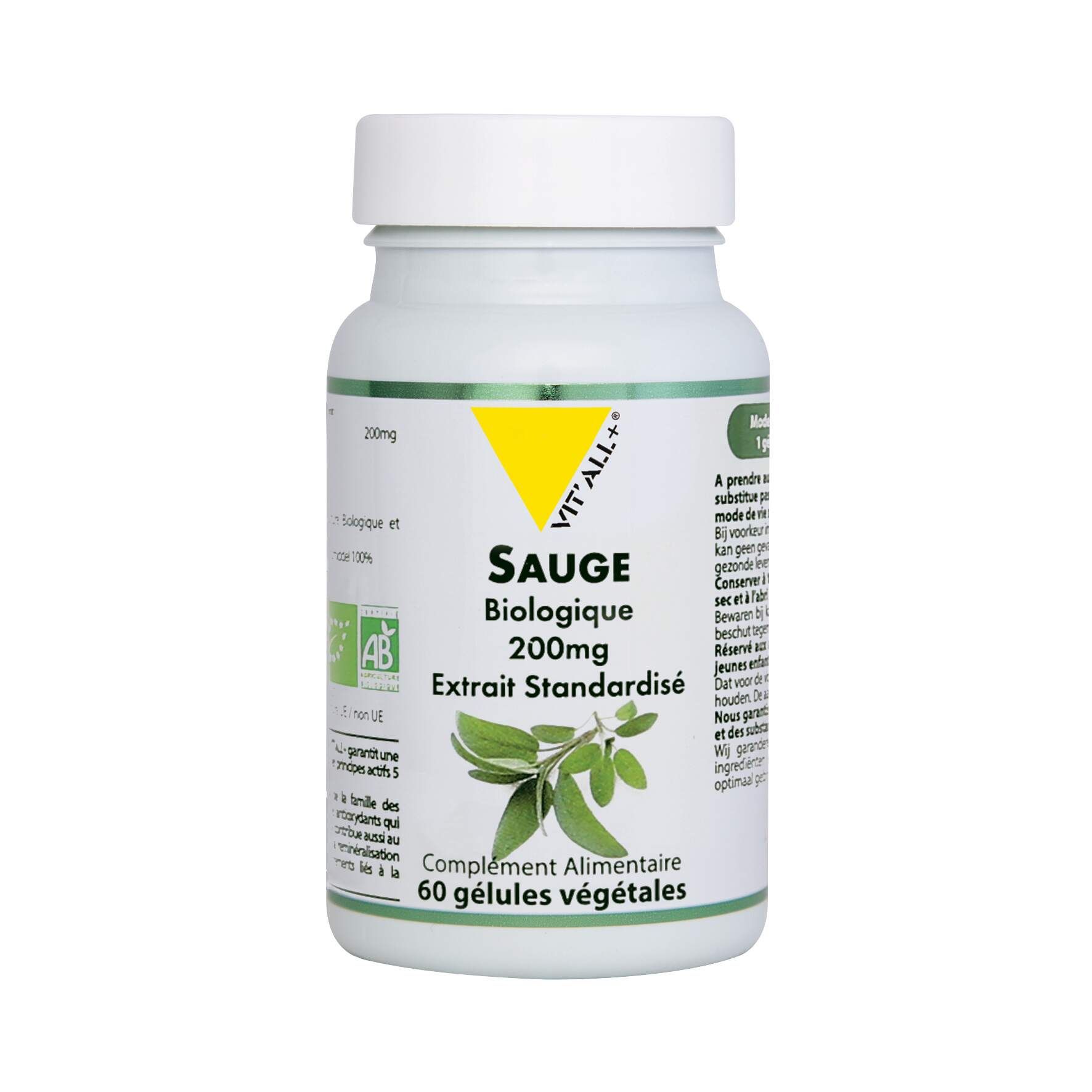 VIT'ALL+ ORGANIC SAGE 200mg Botani+ validated