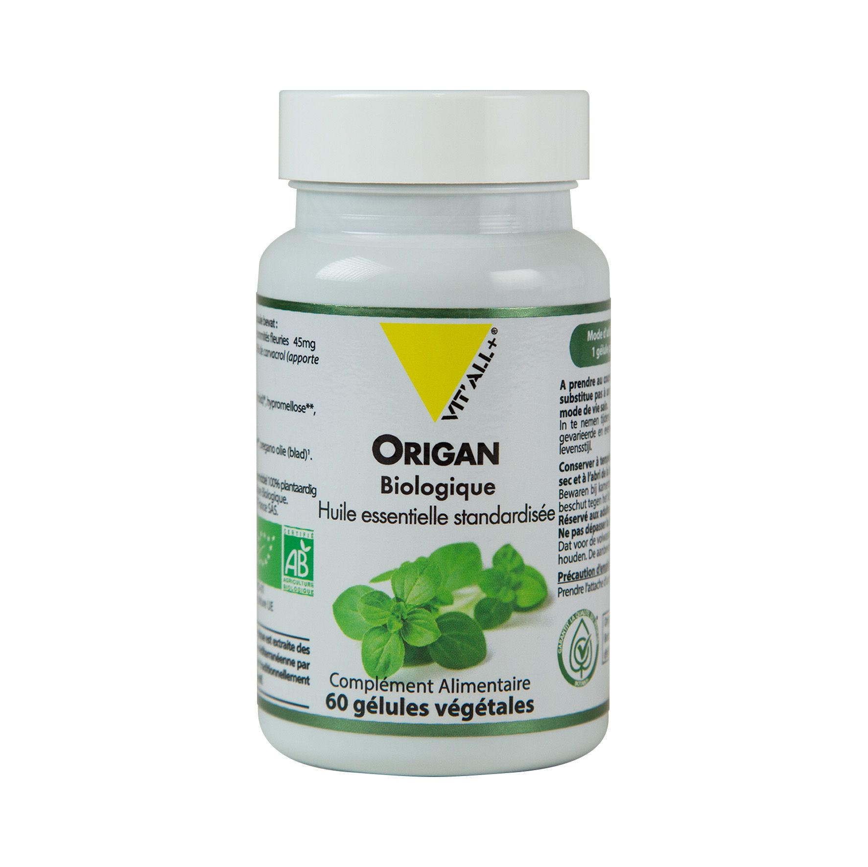VIT'ALL+ ORIGAN BIO 45mg validé Botani+